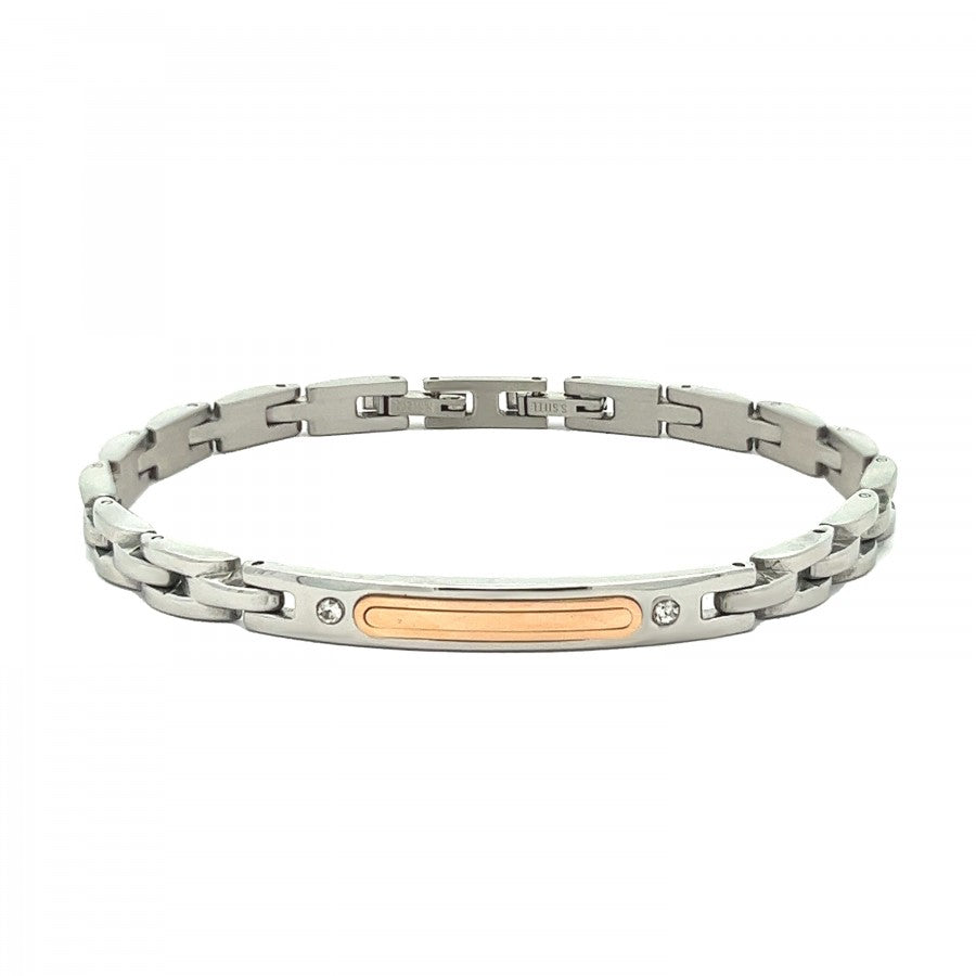 BRACCIALE PIASTRINA CON STRASS