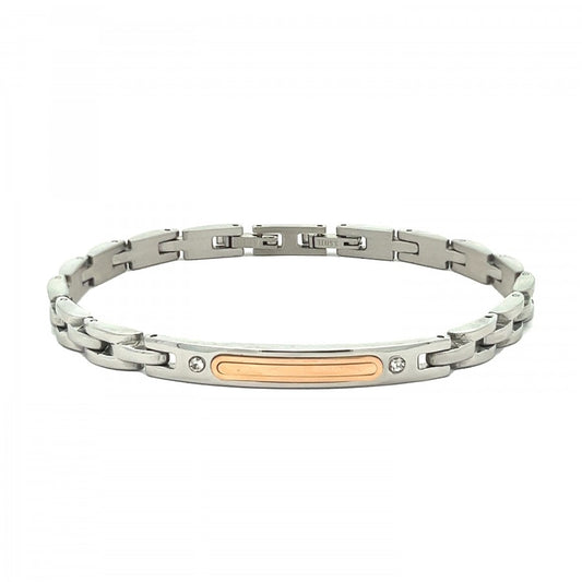 BRACCIALE PIASTRINA CON STRASS