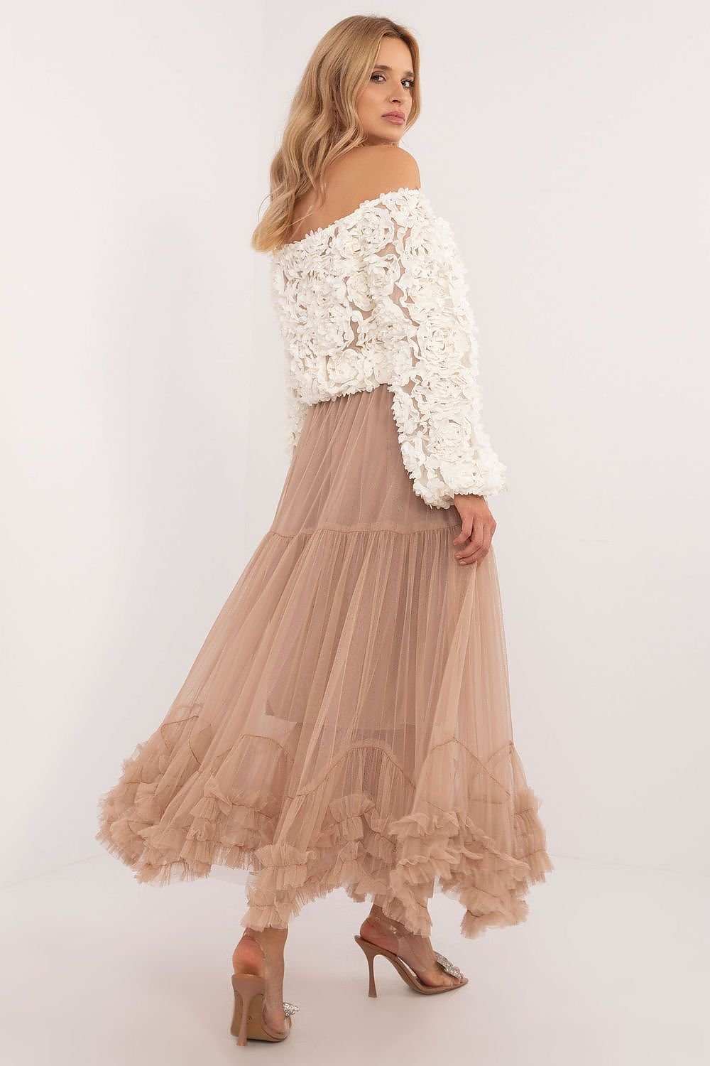 GONNA LUNGA IN TULLE